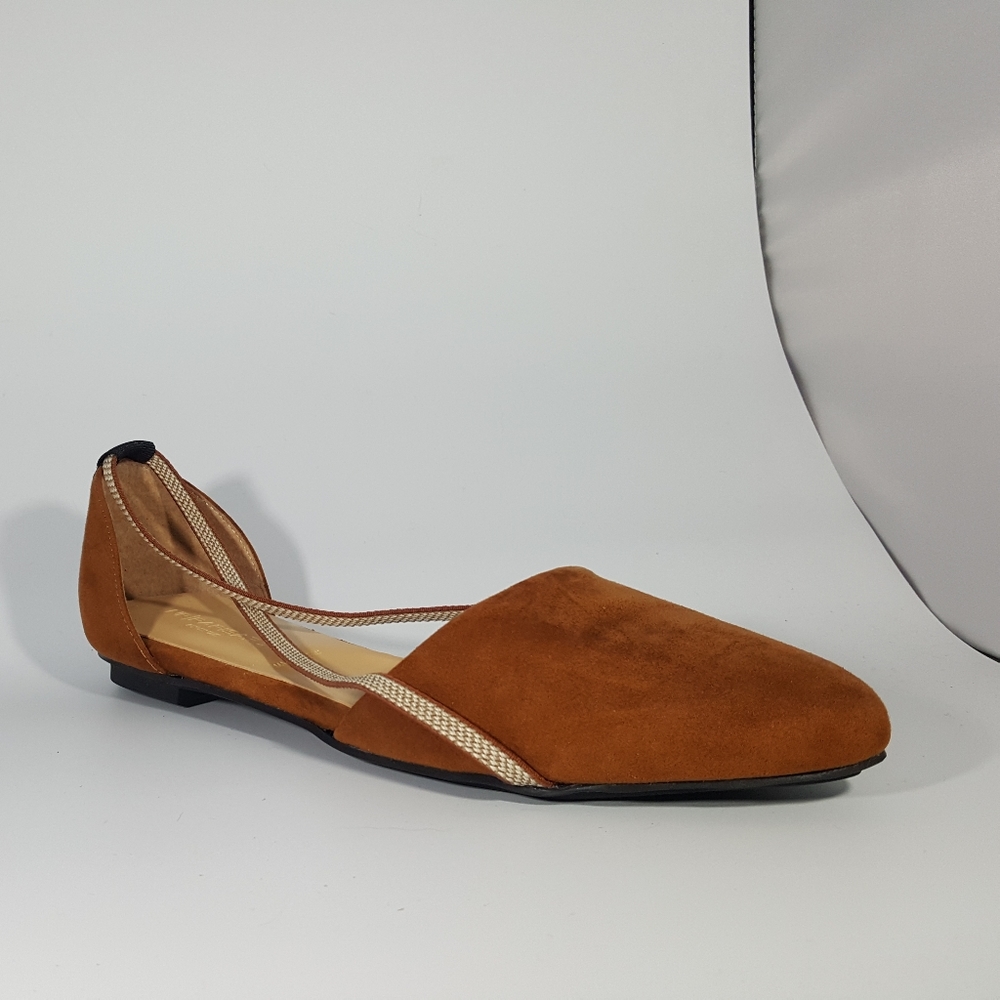 NR Rapisardi Brown Diorsay Flat Sandal